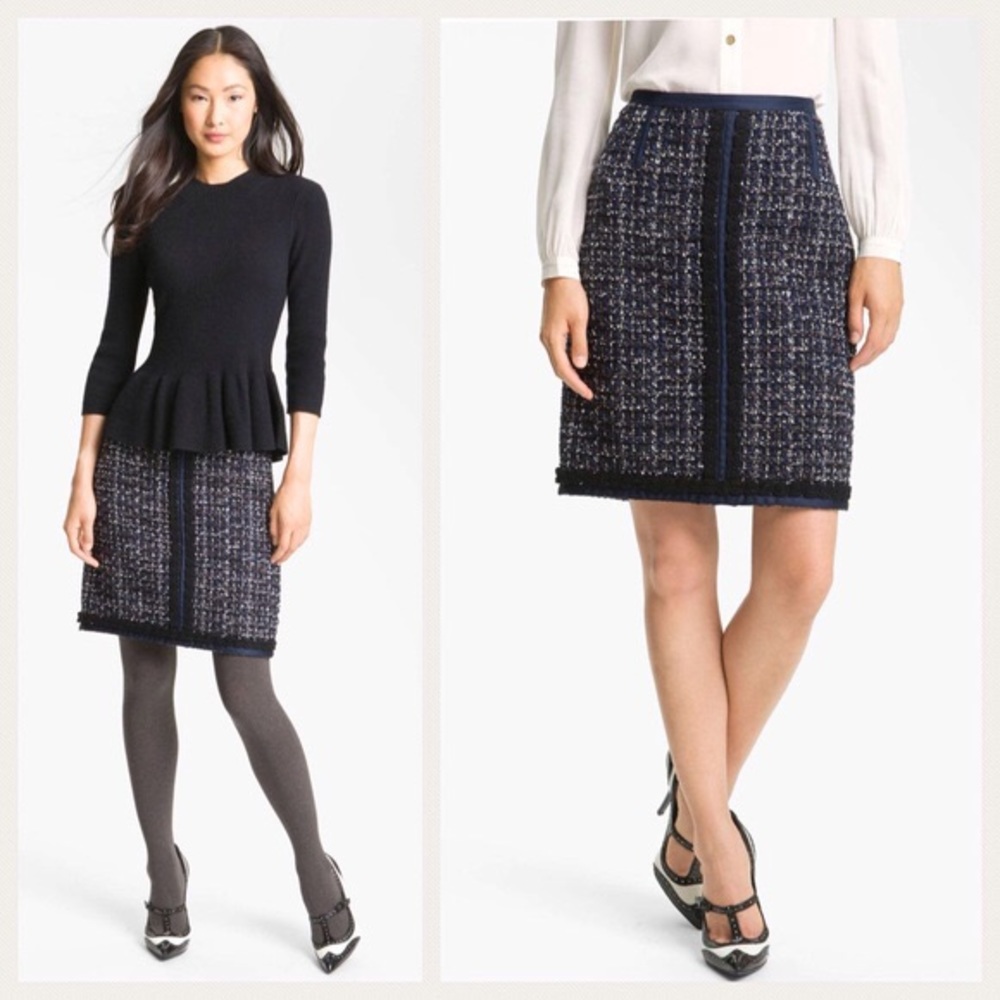 Tory Burch tweed skirt size 0